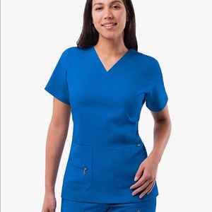 NWT Adar royal blue scrub set